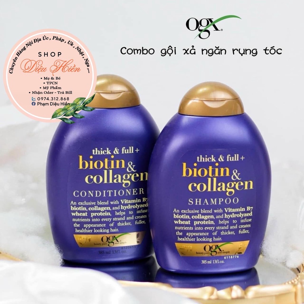 Gội xả biotin collagen