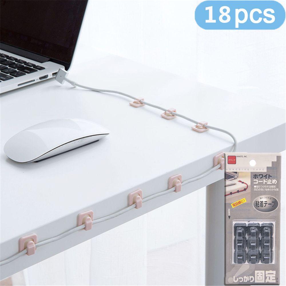BTLIMER Bộ 18 Giá Đỡ Cố Định Dây Cáp Gọn Gàng Tiện Dụng