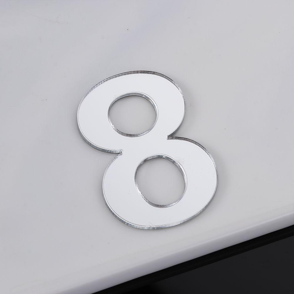 PISTA 1 Biển Hiệu Dán Cửa Tủ Bằng Acrylic Tự Dính Trang Trí Nhà Cửa / Khách Sạn