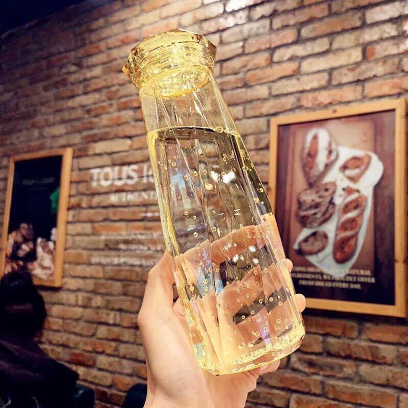BÌNH THUỶ TINH ĐỰNG NƯỚC HÌNH KIM CƯƠNG 500ml | BigBuy360 - bigbuy360.vn