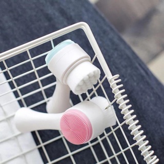 Cọ rửa mặt 2 đầu Silicon Massage