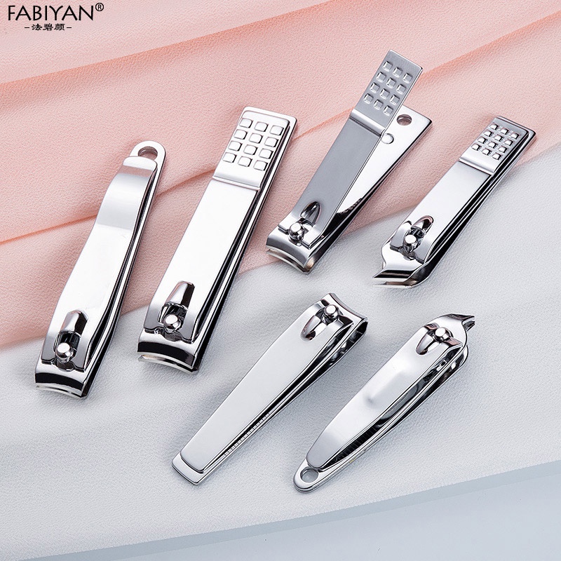 Bấm móng tay/bộ bấm móng tay / móng chân 1/3 cái FABIYAN bằng thép không gì