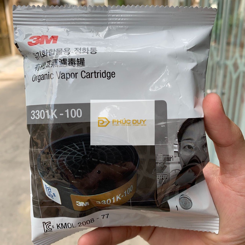 Mặt nạ phòng độc 3M CHÍNH HÃNG 3100/3200 (4 món) lọc bụi, hơi hữu cơ, phun sơn
