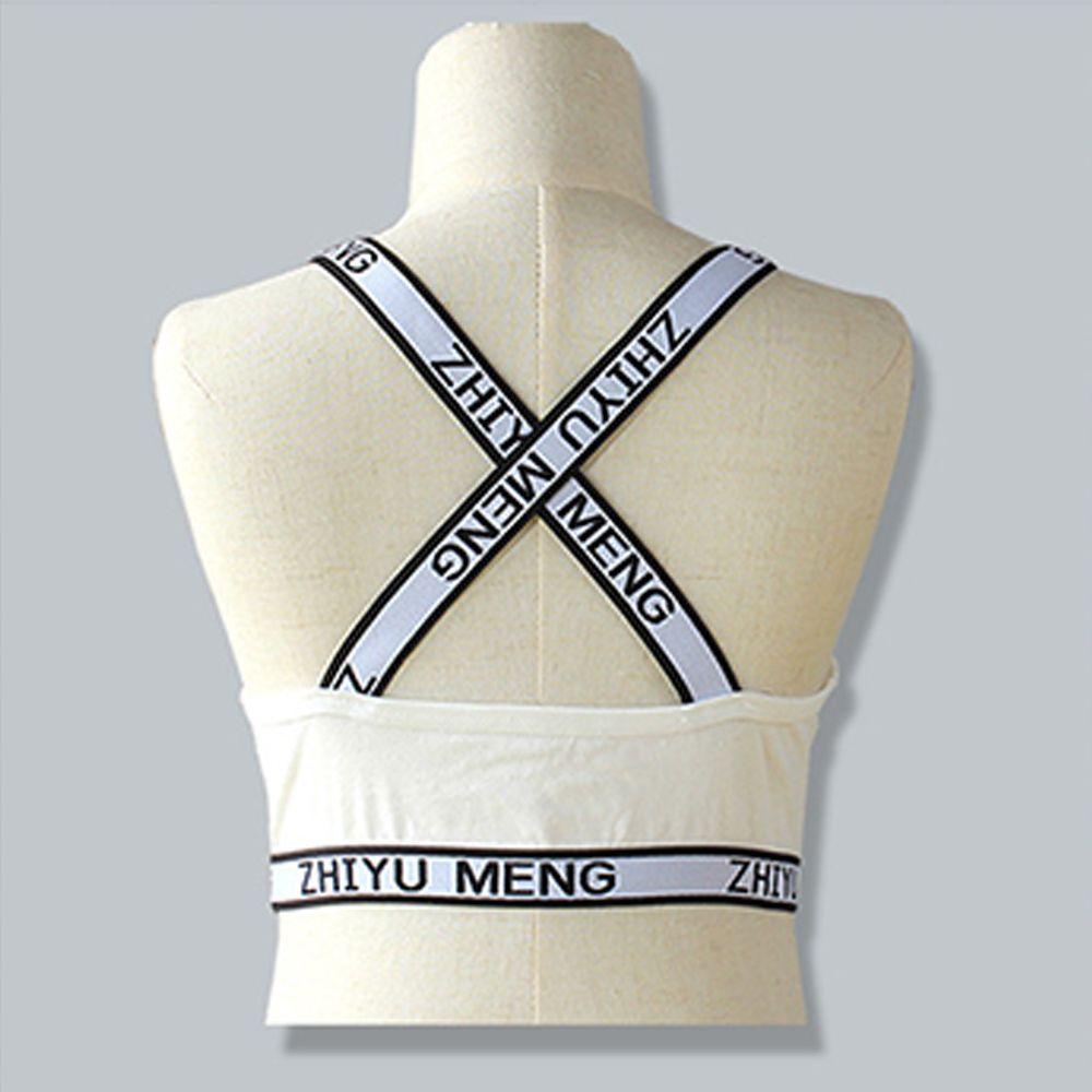 Áo Ngực Thể Thao Có Mút Đệm In Chữ Dành Cho Bé Gái 8-14 Tuổi