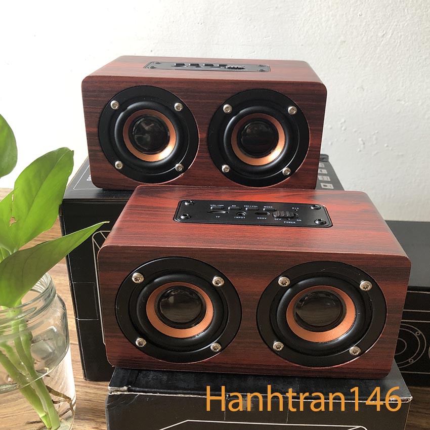 Loa bluetooth [ Thanh lý ] Gỗ Âm Bass Mạnh Mẽ Âm Thanh Trung Thực