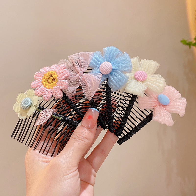 Lược Cài Tóc Hình Hoa Xinh Xắn Cho Bé Gái
