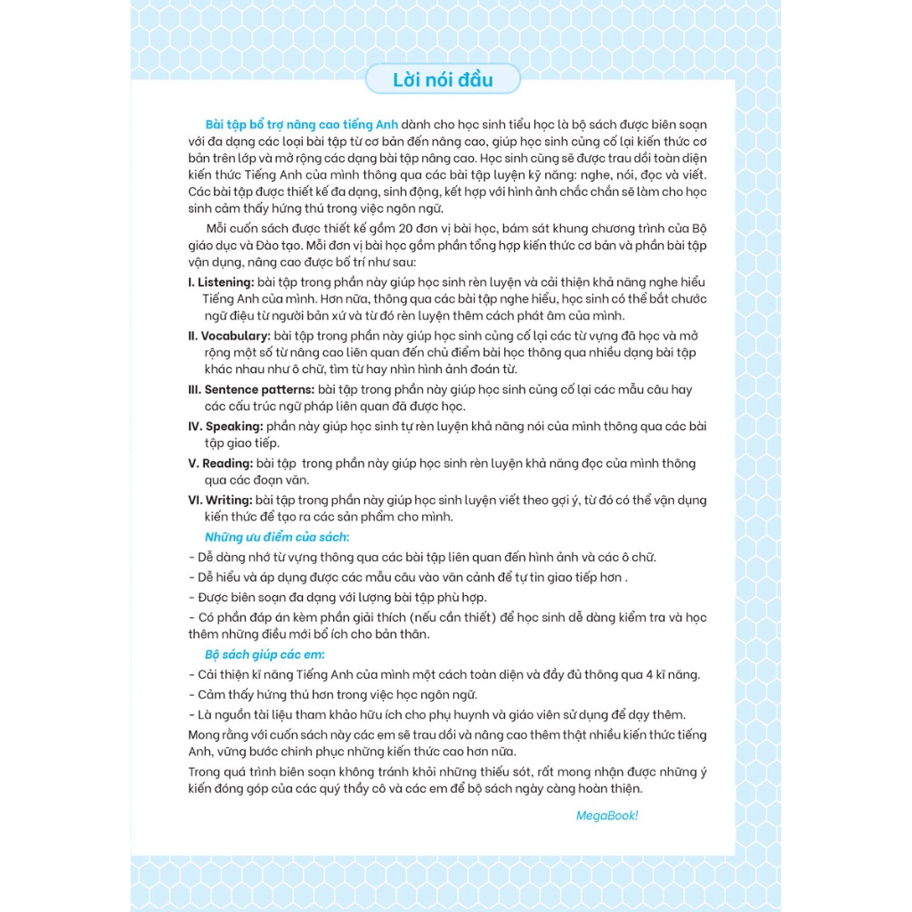 Sách Bổ Trợ - Bài Tập Nâng Cao Tiếng Anh Lớp 4 - MEGABOOK