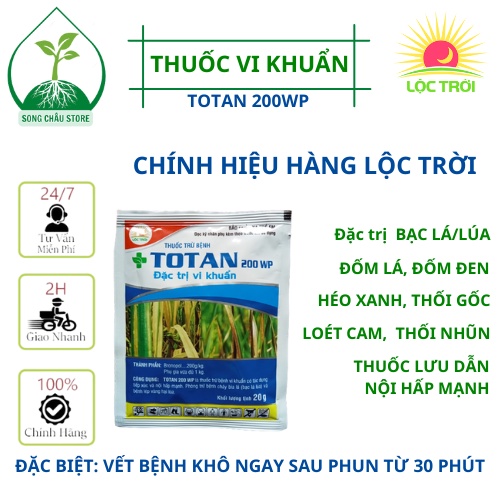 TOTAN 200WP THUỐC ĐẶC TRỊ VI KHUẨN