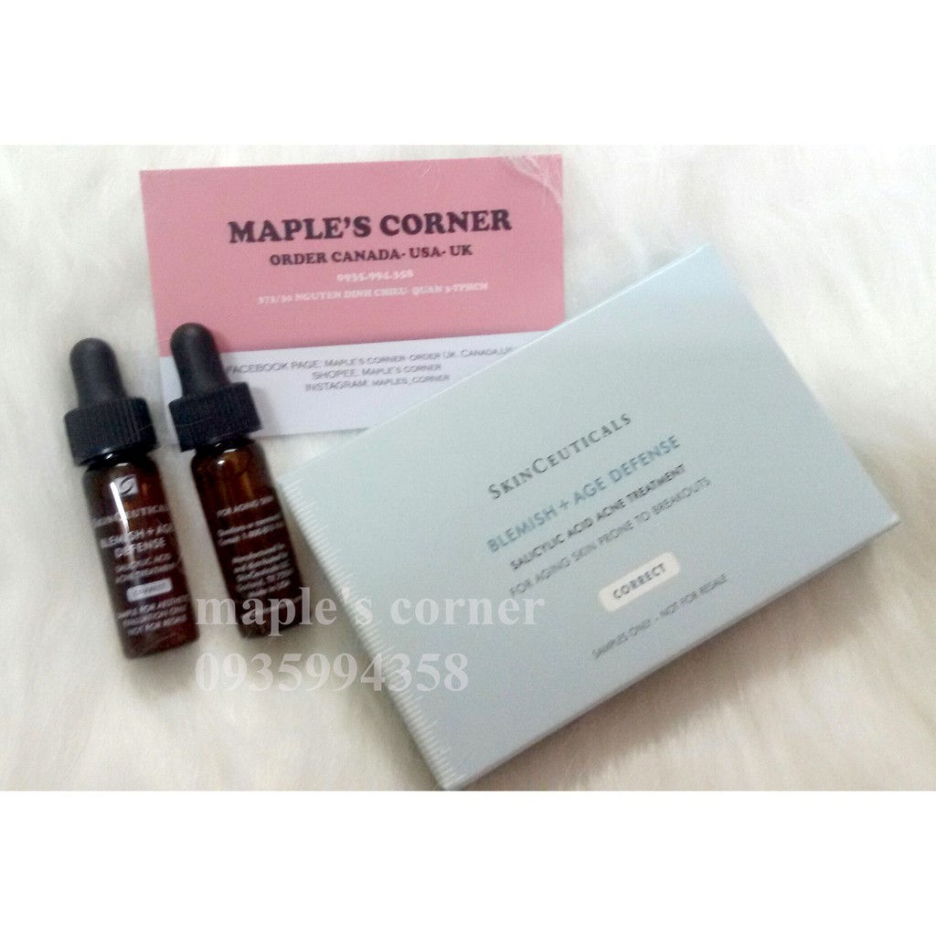 SkinCeuticals Blemish - Age Defense giảm mụn và chống lão hóa 4ml chai hãng