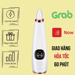 Máy làm sạch lỗ chân lông loại bỏ mụn đầu đen Mini Spa , Hút Sạch Mụn Cám, Mụn Đầu Đen, Với 3 Chế Độ Và 6 Đầu Hút
