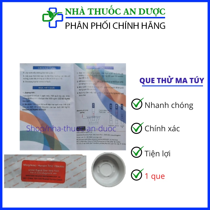 1 Que thử ma túy đơn giản, chính xác, nhanh chóng thử ngay tại nhà ( che tên khi giao hàng)