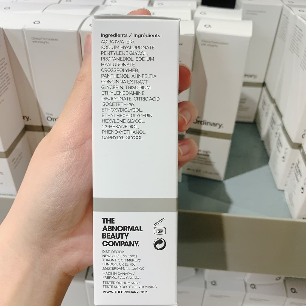 Tinh chất phục hồi The Ordinary Hyaluronic Acid 2% + B5