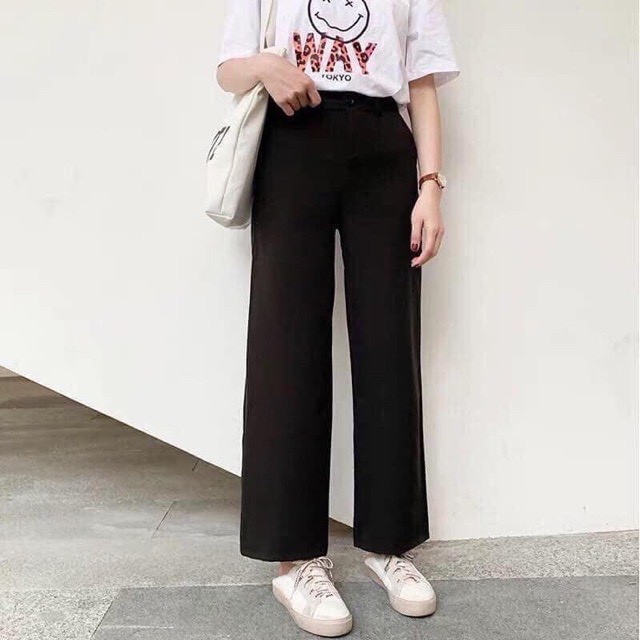 Quần Ống Suông Culottes Ulzang Dáng Dài Zinti QD04