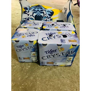 Lốc 6 lon Bia Tiger Bạc Crystal 330ml lon cao loại mới