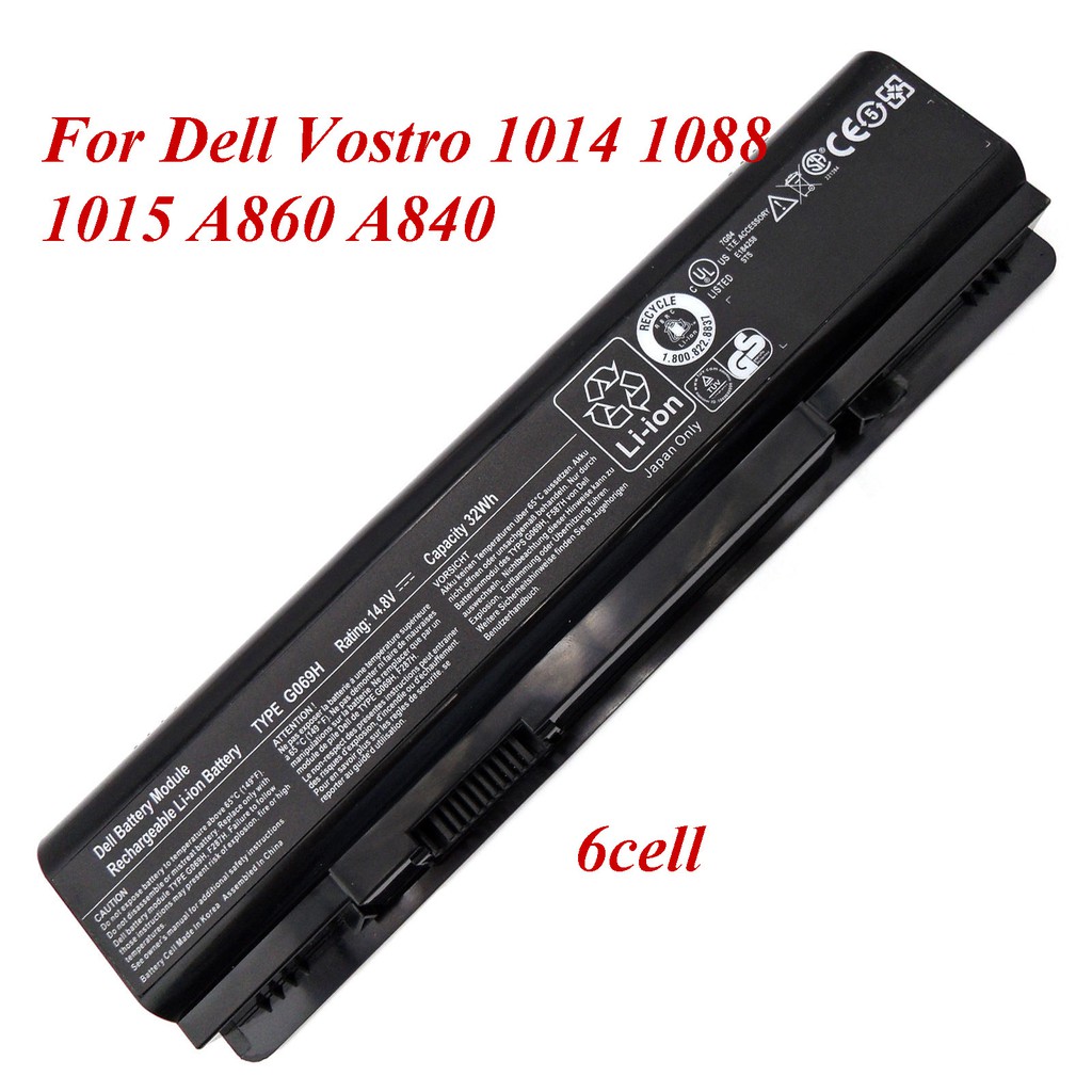 Pin laptop Dell Vostro 1014 1088 1015 A860 A840 6cell hàng zin