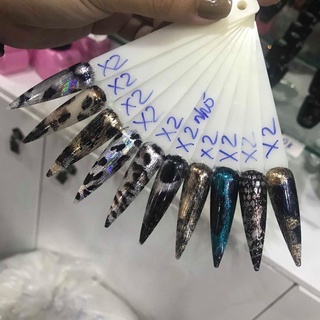 Foil dán móng da báo