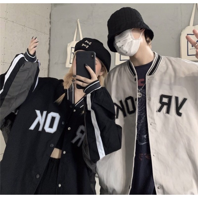 [Có clip áo] Áo bomber- áo bóng chày phối chữ YROK chất kaki shop Jum.closet | BigBuy360 - bigbuy360.vn