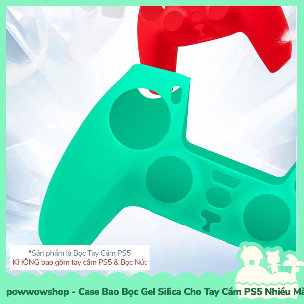 [Sẵn VN - Hỏa Tốc] PS5 Case Bọc Cho Tay Cầm Controller Playstation 5 Gel Silica Dẻo Simple Color Nhiều Màu