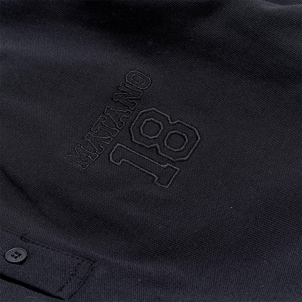 Áo thun polo nam đen có cổ đẹp MATANO - Áo phông polo nam cổ trụ bẻ ngắn tay thêu ngực thanh lịch vải cá sấu cotton 031 | BigBuy360 - bigbuy360.vn