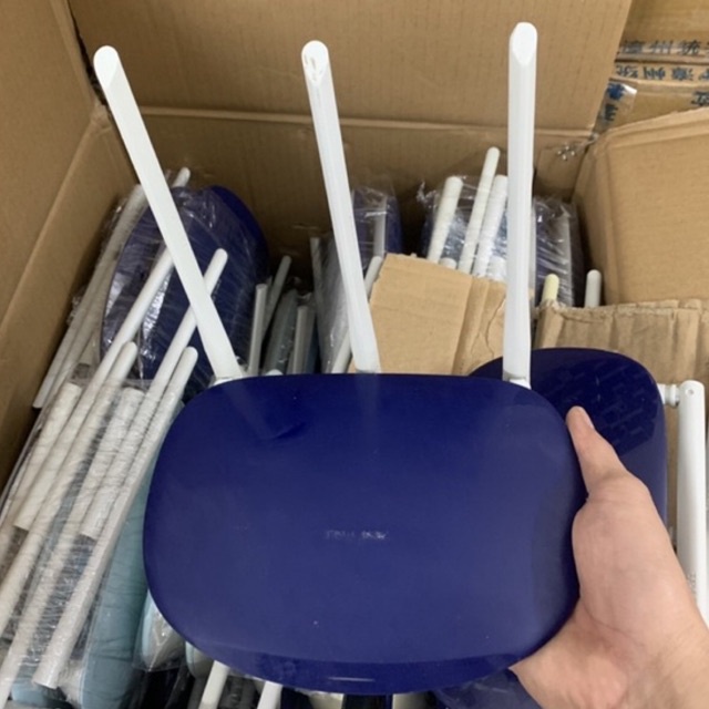 Router modem bộ phát cục phát wifi Tp link 3 Râu 450MBps Chính hãng