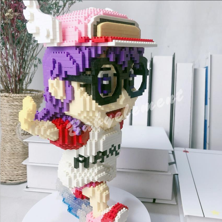 Khối Xây Dựng Nano Dr. Nwe Nano Dr. Nwe Đồ Chơi Lắp Ráp Robot Arale Micro Sáng Tạo Cho Trẻ Em