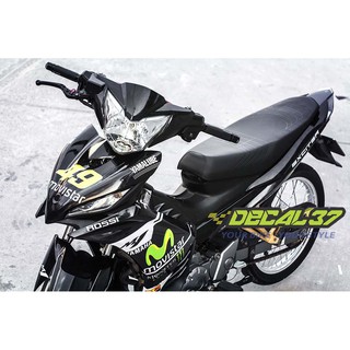 Tem Trùm Exciter 135 Monvistar trắng đen