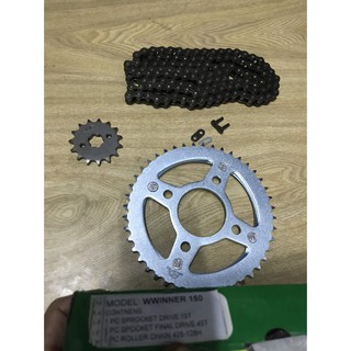 BỘ NHÔNG SÊN DĨA(NHÔNG XÍCH ĐĨA) WINNER 150 GẮN ZIN THEO XE KHÔNG CHẾ CHÁO