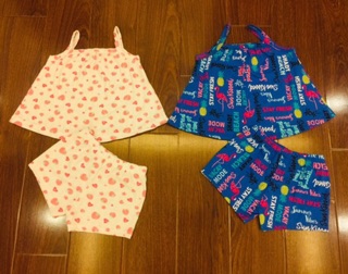Set 03 bộ áo 2 dây bé gái
