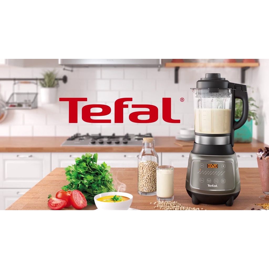 Máy xay sinh tố sữa hạt cối thủy tinh 1.7L Tefal BL967B66 1300W - Hàng chính hãng