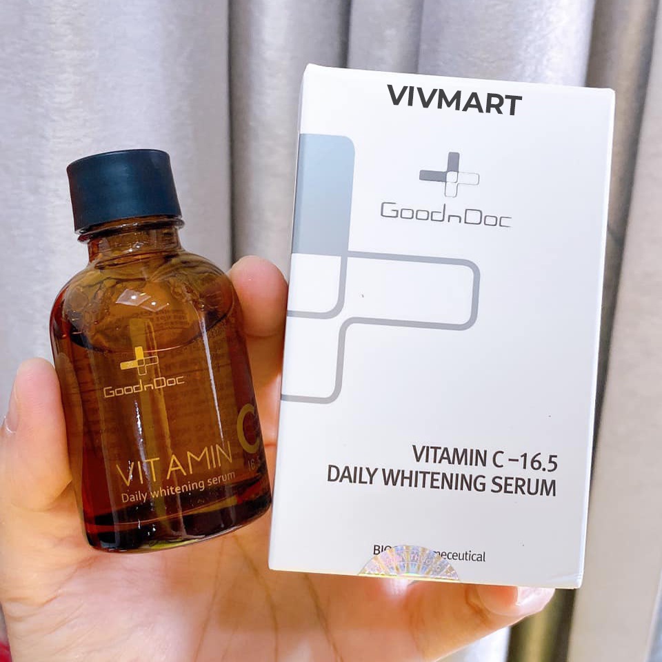 ✅ SERUM VITAMIN C MỜ THÂM NÁM TRẮNG DA GOODNDOC VITAMIN C 16.5 DAILY WHITENING SERUM 30ml