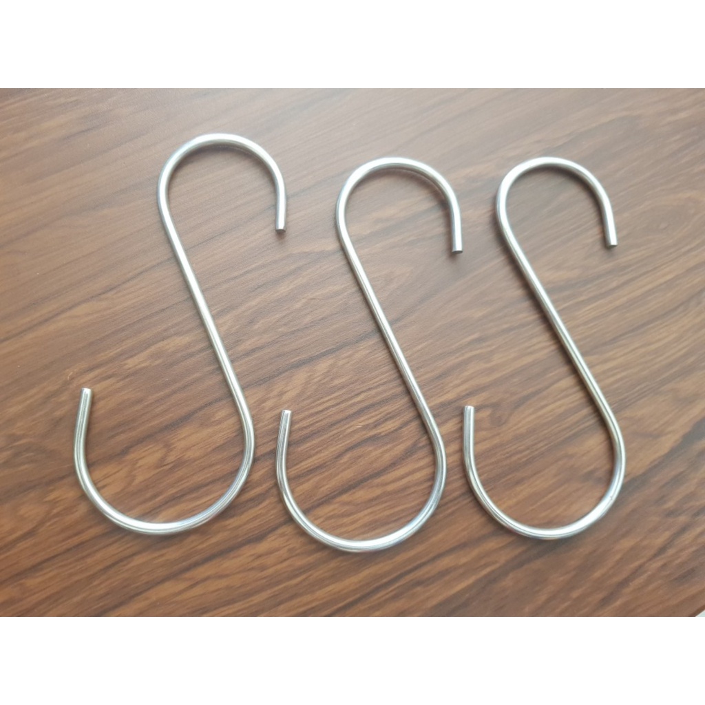 COMBO 10 MÓC TREO CHỮ S INOX 10 CM