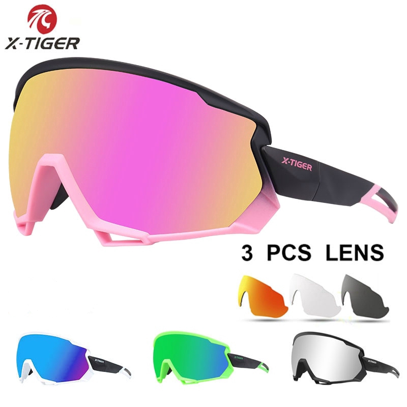 Kính bảo hộ X-TIGER dành cho nam và nữ dùng đạp xe / đi moto hỗ trợ nhìn đêm