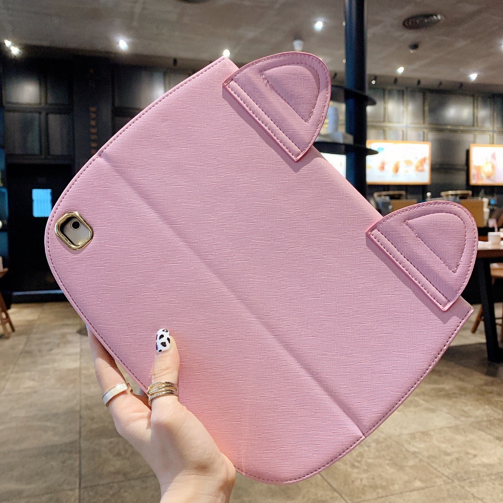 Bao Da Máy Tính Bảng Thêu Hình Mèo Cho Ipad Air 4 10.9 Pro 11 2021 3rd 9.7 10.2 7th 8th Air 2 1 Air 3 Pro 10.5 Ốp