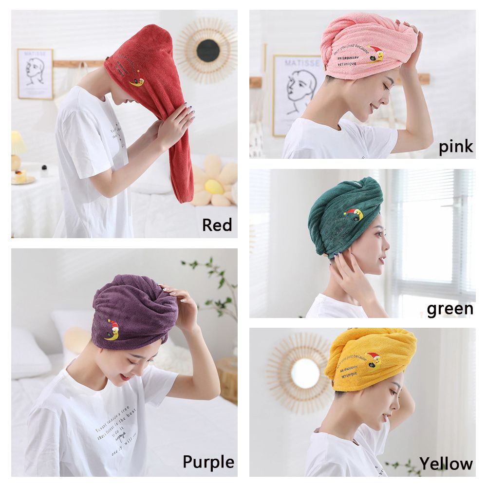 Khăn trùm đầu bằng sợi micro thấm hút nước khô nhanh thân thiện với da