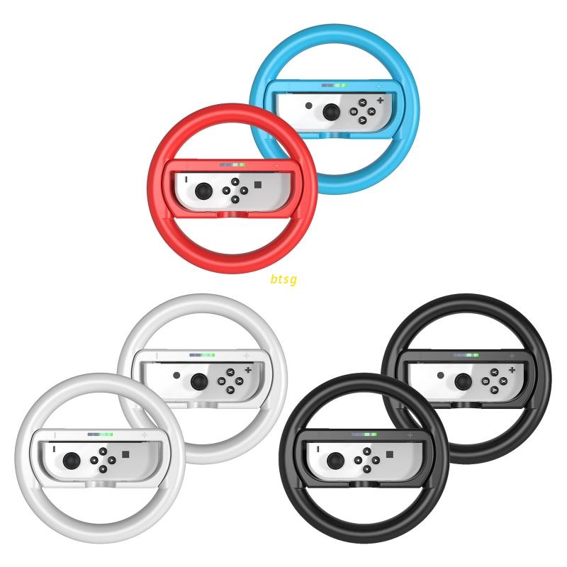 Set 2 Vô Lăng Tay Cầm Điều Khiển Chơi Game Đua Xe Có Thể Tháo Rời Cho NS Switch