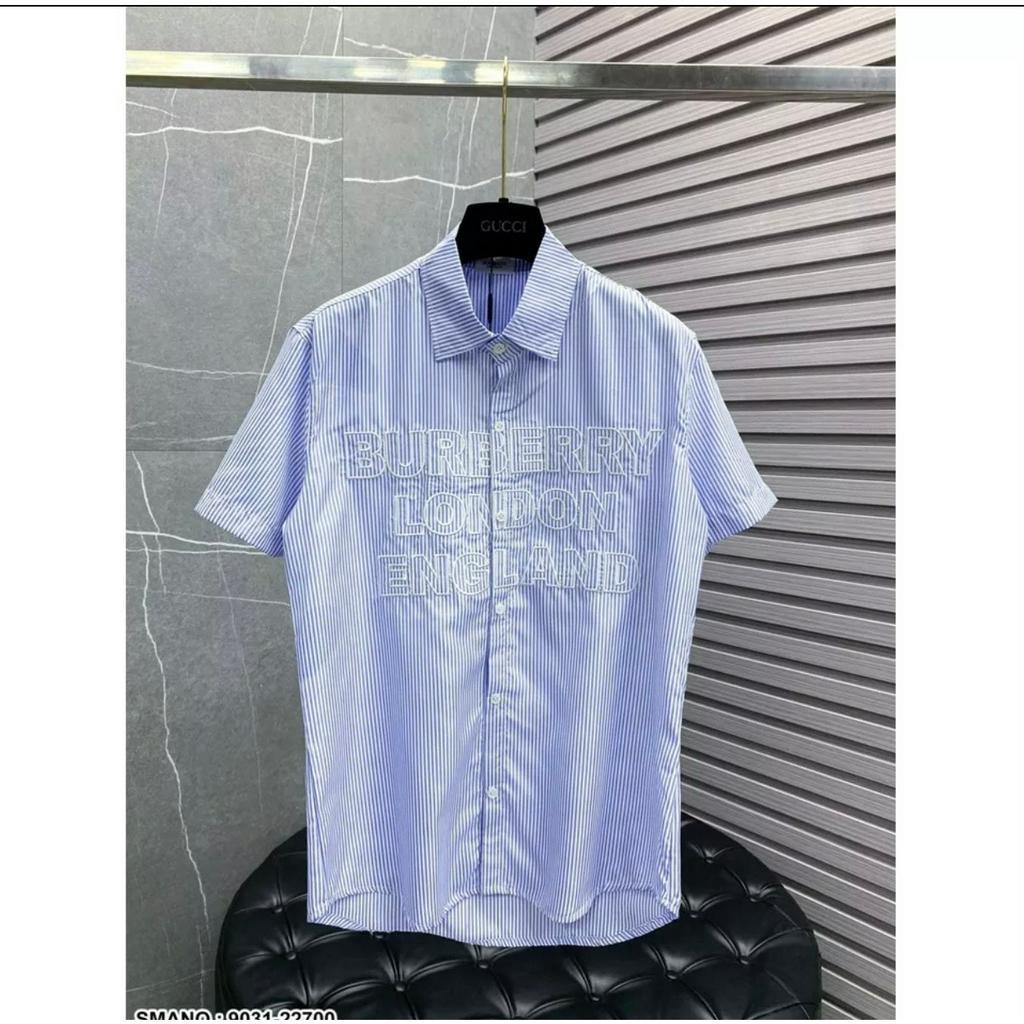 Áo Sơ Mi BURBERRY LONDON ENDLAND Ngắn Tay Chữ Thêu Cao Cấp. | BigBuy360 - bigbuy360.vn