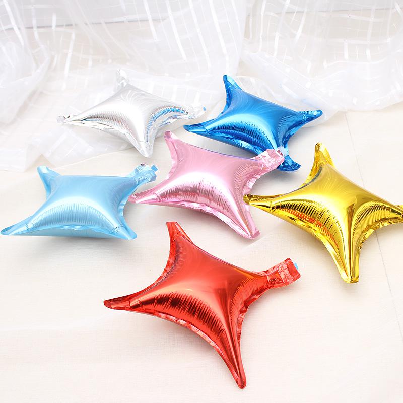 Bộ 50 Bong Bóng Hình Ngôi Sao/Mặt Trăng/Trái Tim Màu Kim Loại 10 Inch Trang Trí Tiệc Sinh Nhật