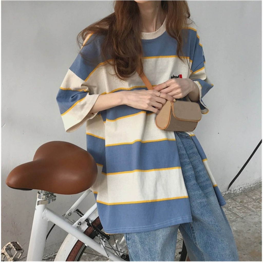 Áo phông thụng xẻ tà ulzzang (có sẵn xanh XL)