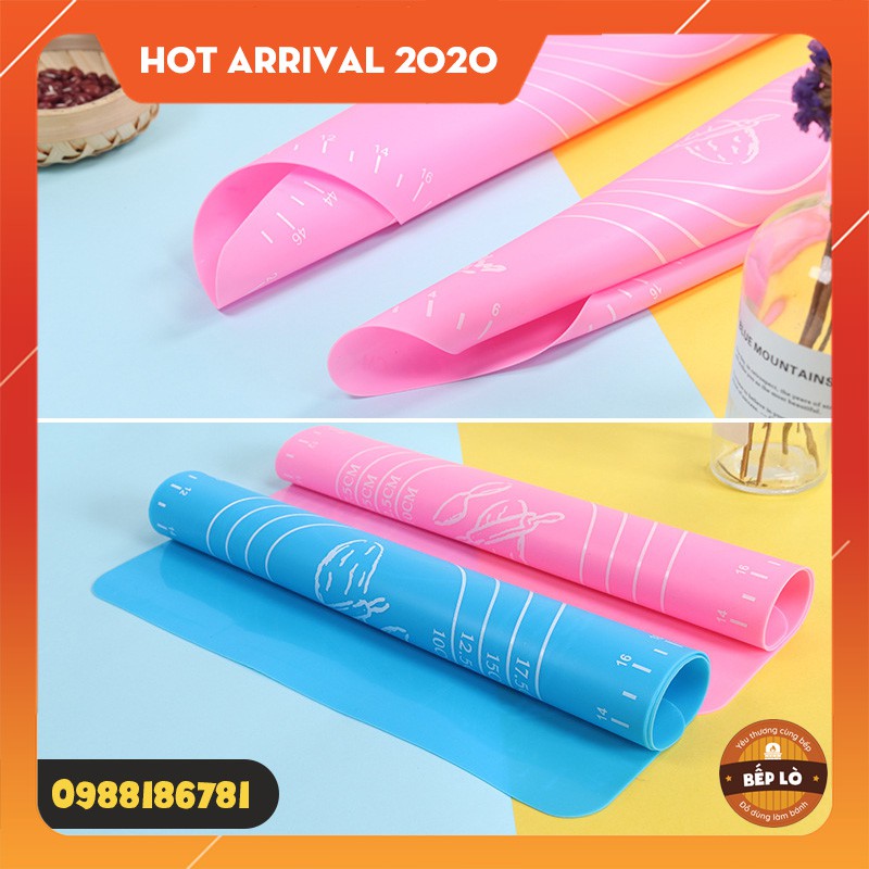 Thảm nhào bột chống dính silicon 50x40cm