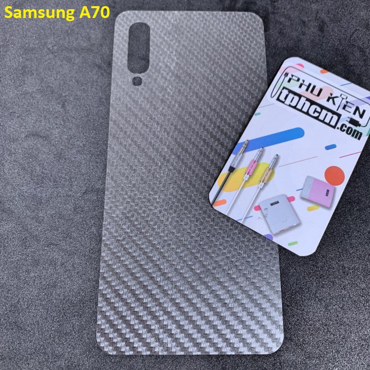 Dán mặt lưng Carbon Samsung A70 - A70s