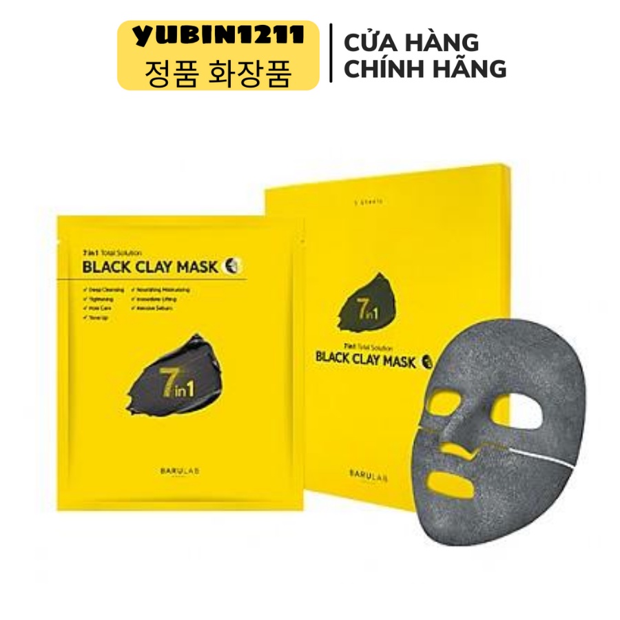 Mặt Nạ Black Clay Mask Full hộp 5 Miếng