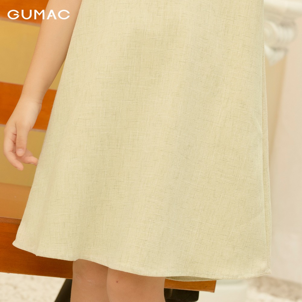 [Mã MABR07062 giảm 8% tối đa 50K đơn từ 249K] Đầm cổ sen 2 nút cho bé gái DKA10122 GUMAC | BigBuy360 - bigbuy360.vn