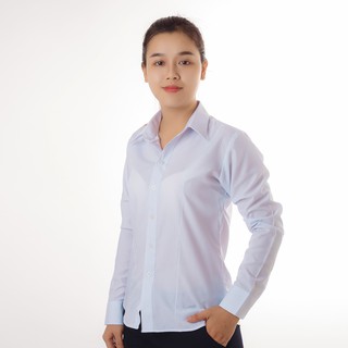 Áo học sinh nữ vạt bầu tay dài