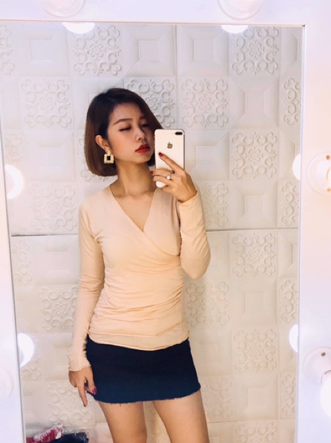 ÁO THUN CỔ ĐẮP CHÉO