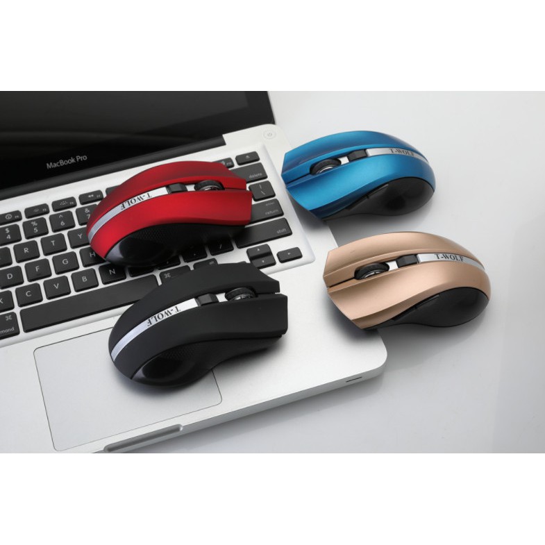 Chuột Không Dây T-WOLF cao cấp, chuyên dùng cho Máy tính, Laptop, Phone, Tivi
