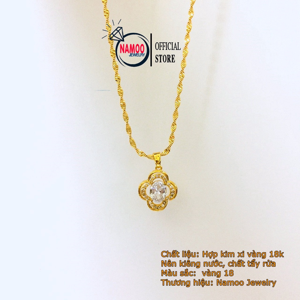 Dây Chuyền Hoa Đá V820 mạ Vàng Nữ Namoo Jewelry