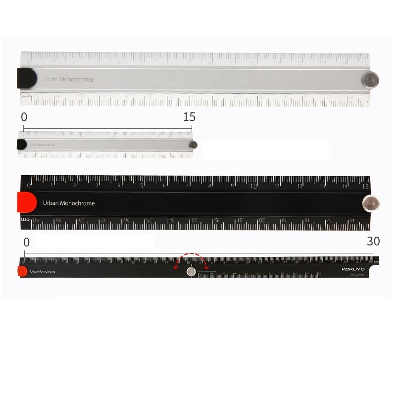 Thước Gấp Đơn Sắc Penlab Kokuyo 15cm 30cm C6336