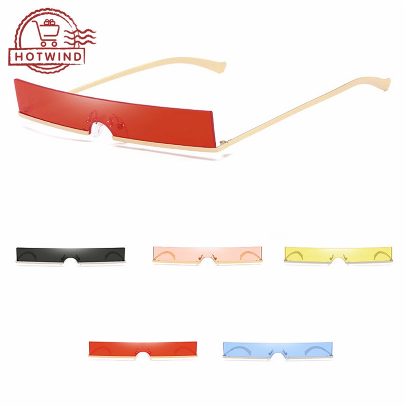 Kính mát gọng kim loại chữ nhật phong cách vintage