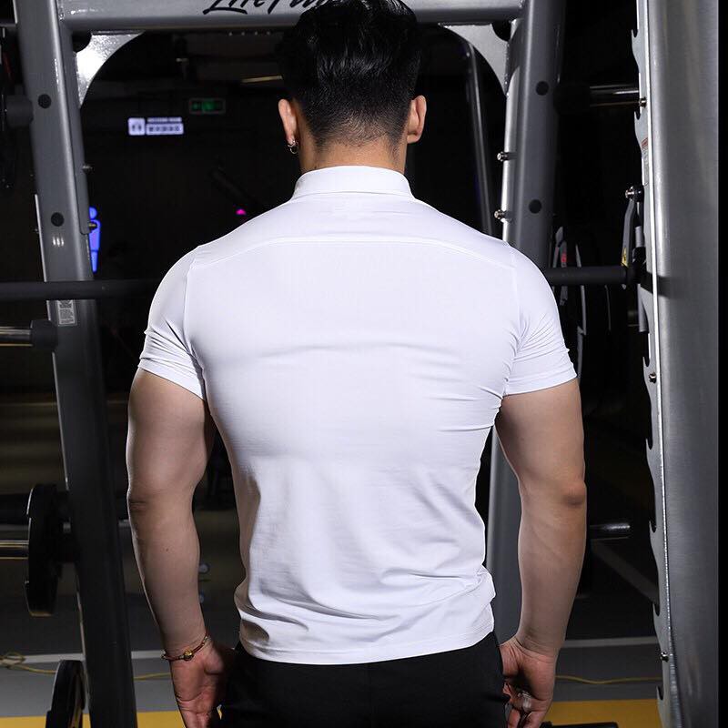 Áo Polo Tập Gym Nam,Áo Thun Nam Có Cổ,Áo Body Đi Chơi Gymshark Chất Thun Lạnh 4 Chiều | BigBuy360 - bigbuy360.vn