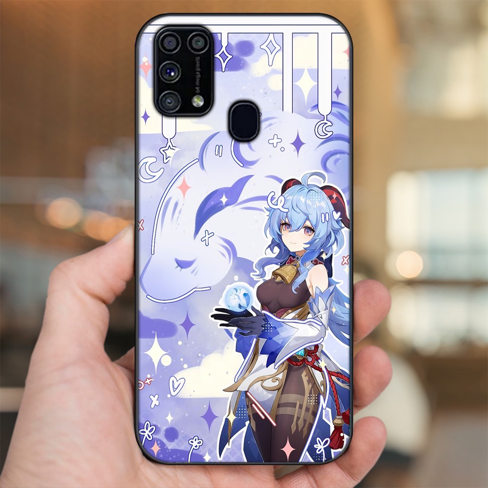 Ốp lưng Samsung M31 viền đen in hình Ganyu Genshin Impact